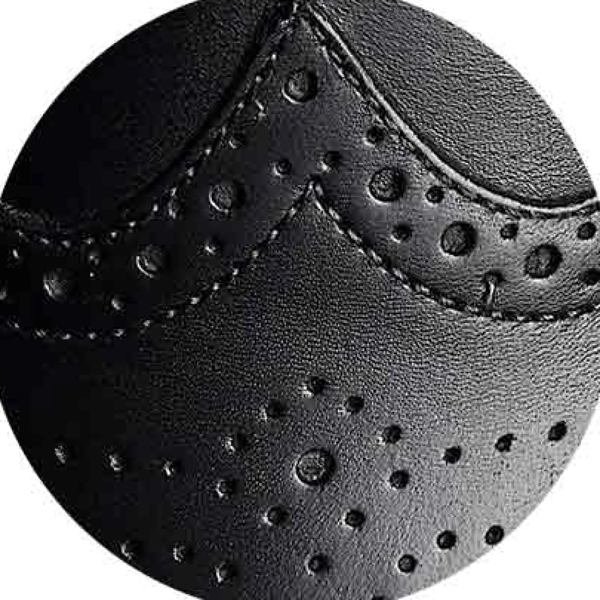 Black Leather Brogue Derby Shoes