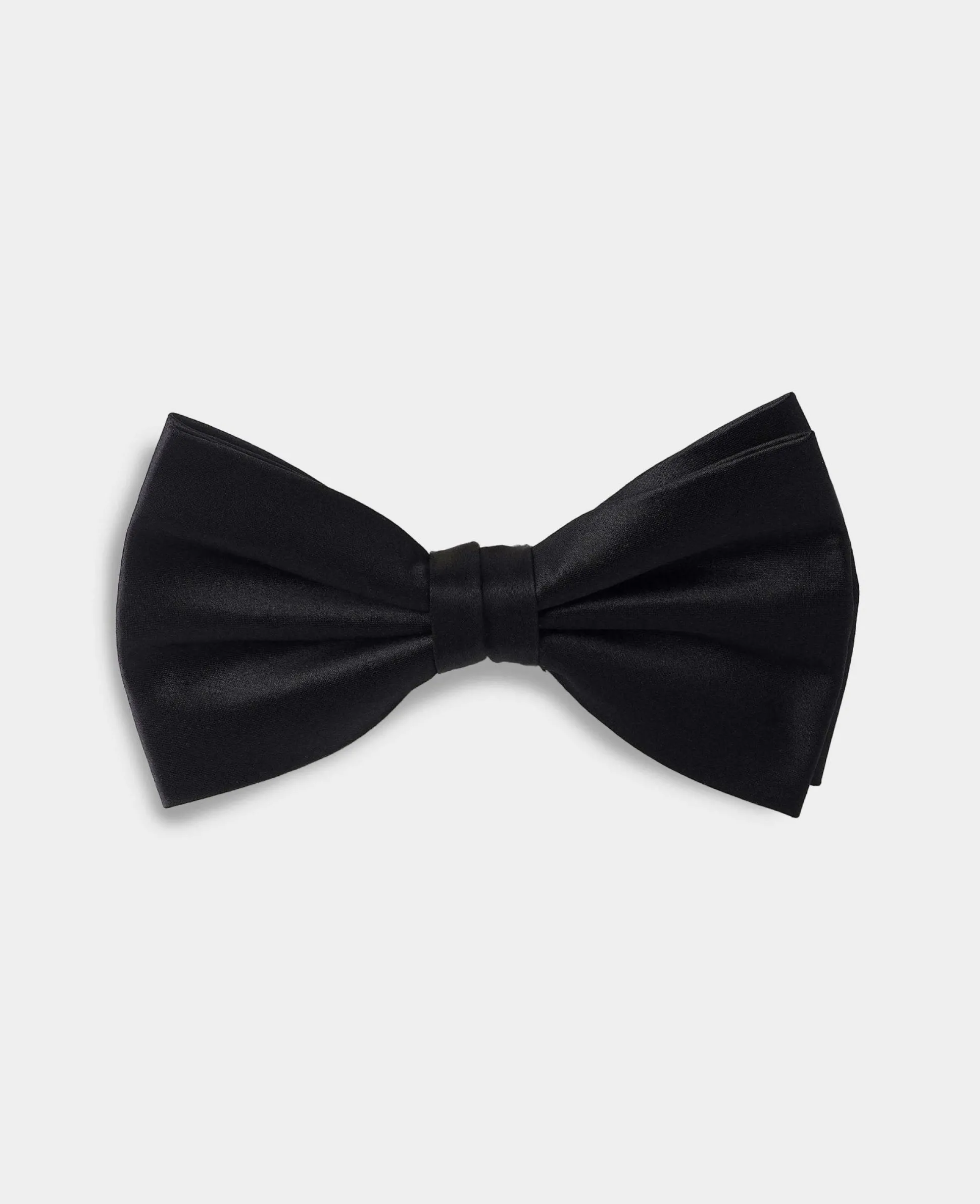 Black Ready Tied Silk Bow Tie