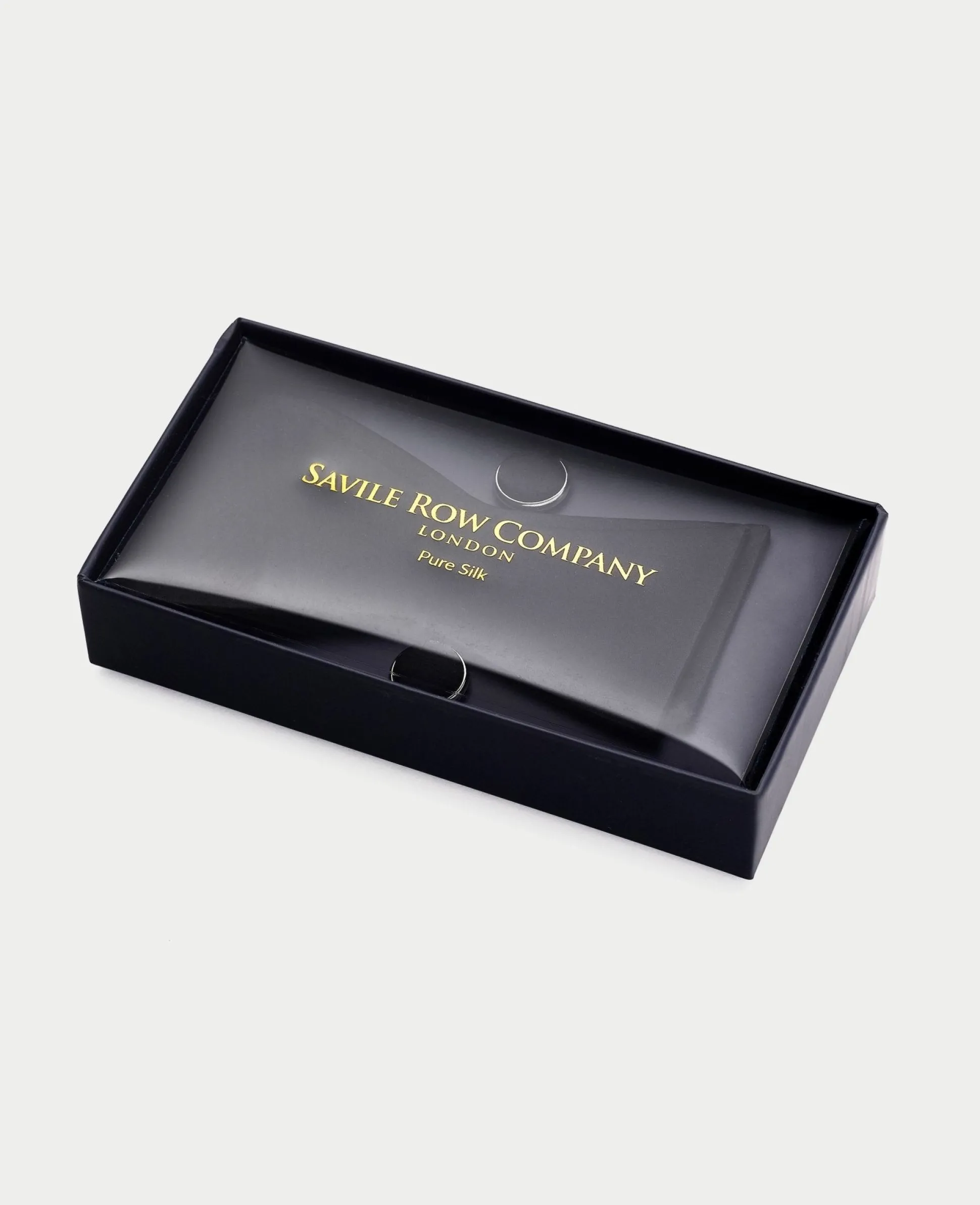 Black Silk Bow Tie & Cufflinks Set
