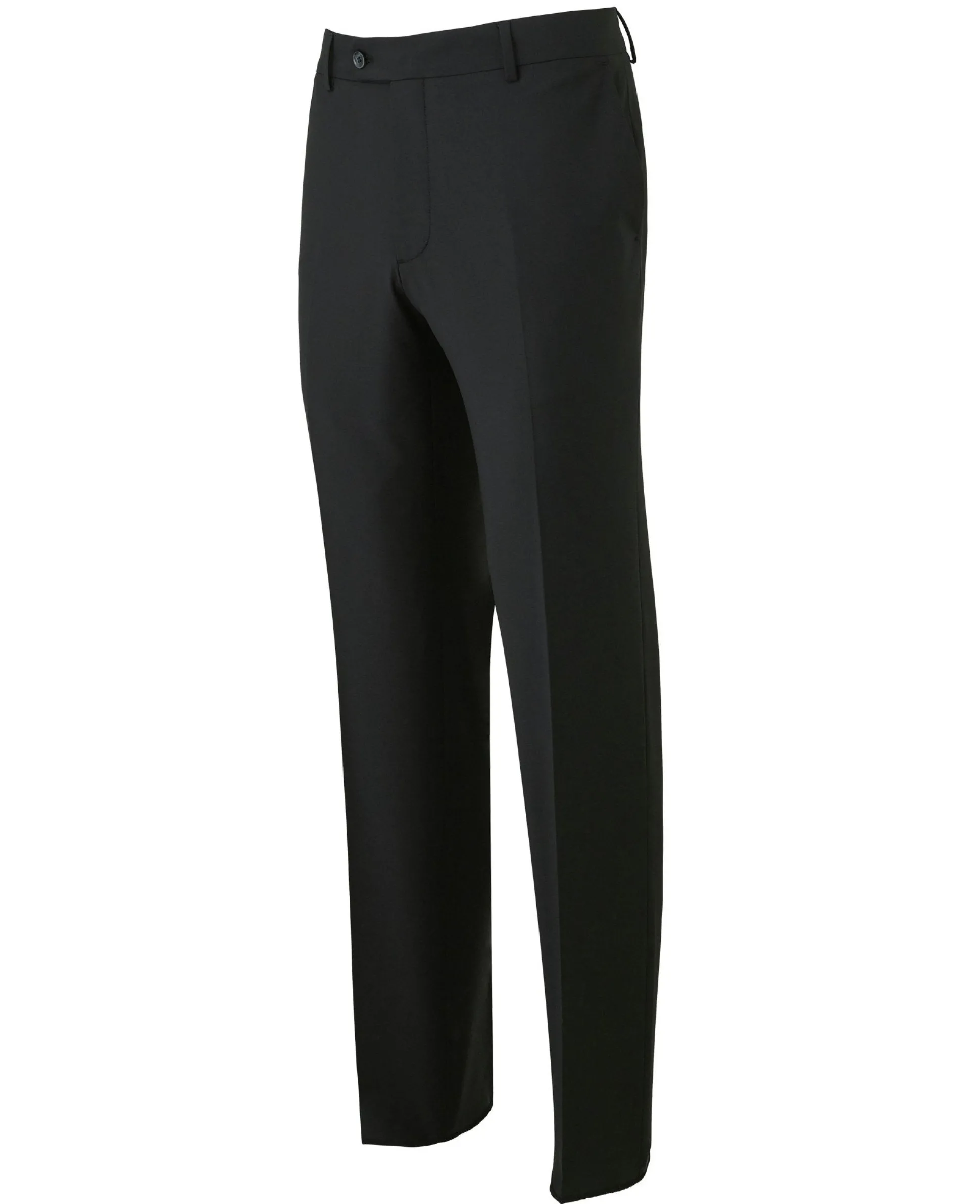 Black Wool-Blend Tailored Suit