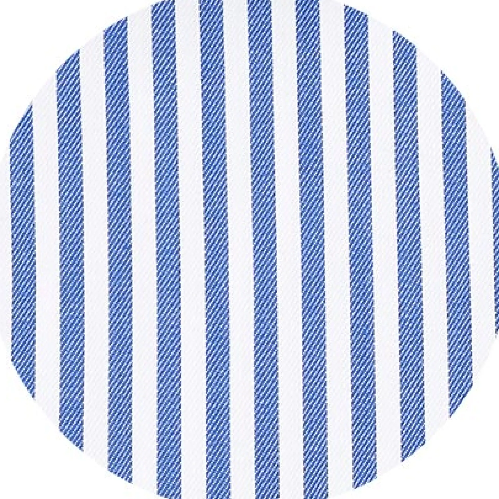 Blue Bengal Stripe Windsor Collar Classic Fit Formal Shirt - Double Cuff