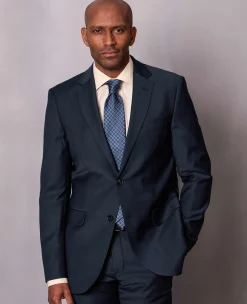 Blue Foulard Silk Tie