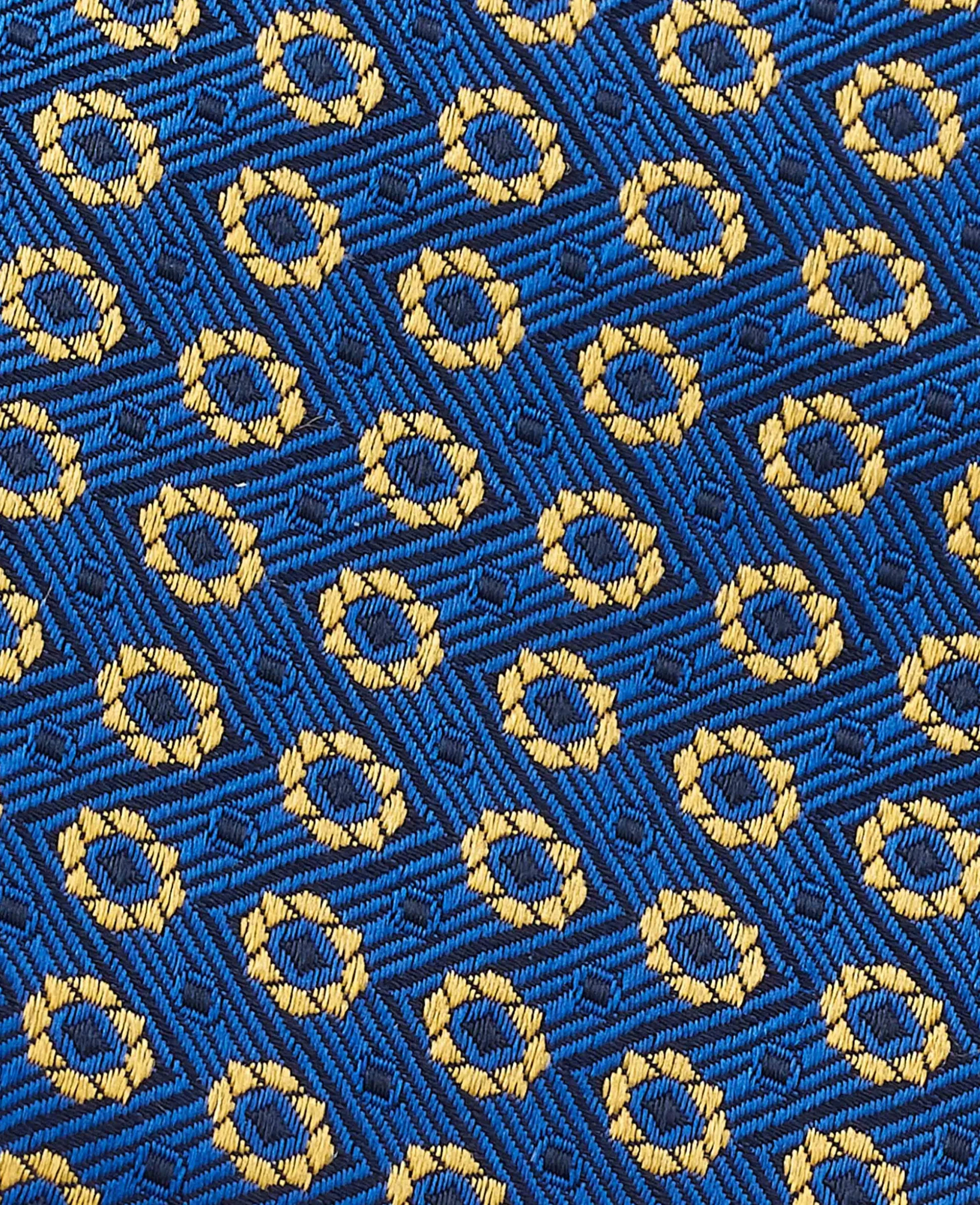 Blue Foulard Silk Tie