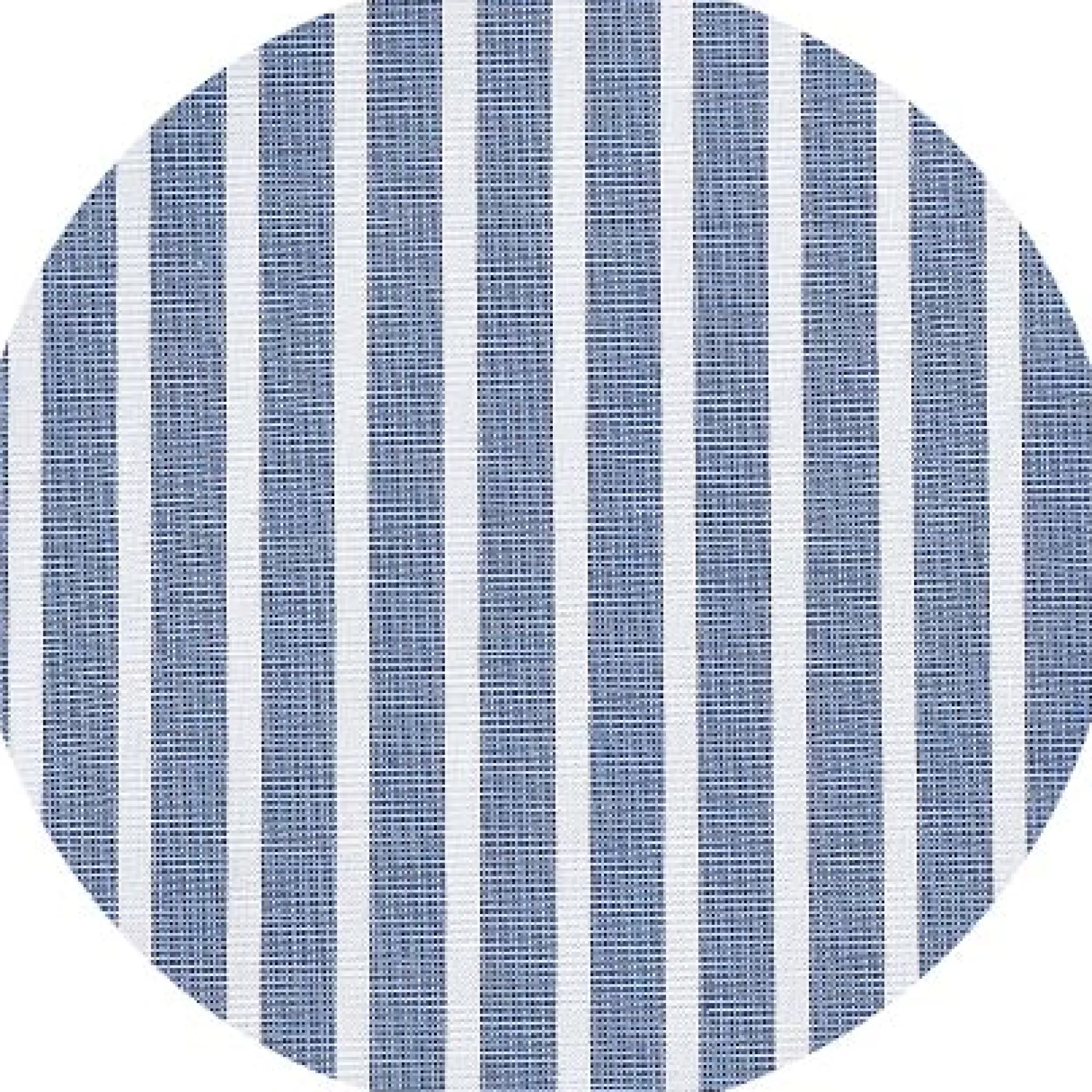 Blue White Cotton Striped Slim Fit Winchester Formal Shirt - Double Cuff
