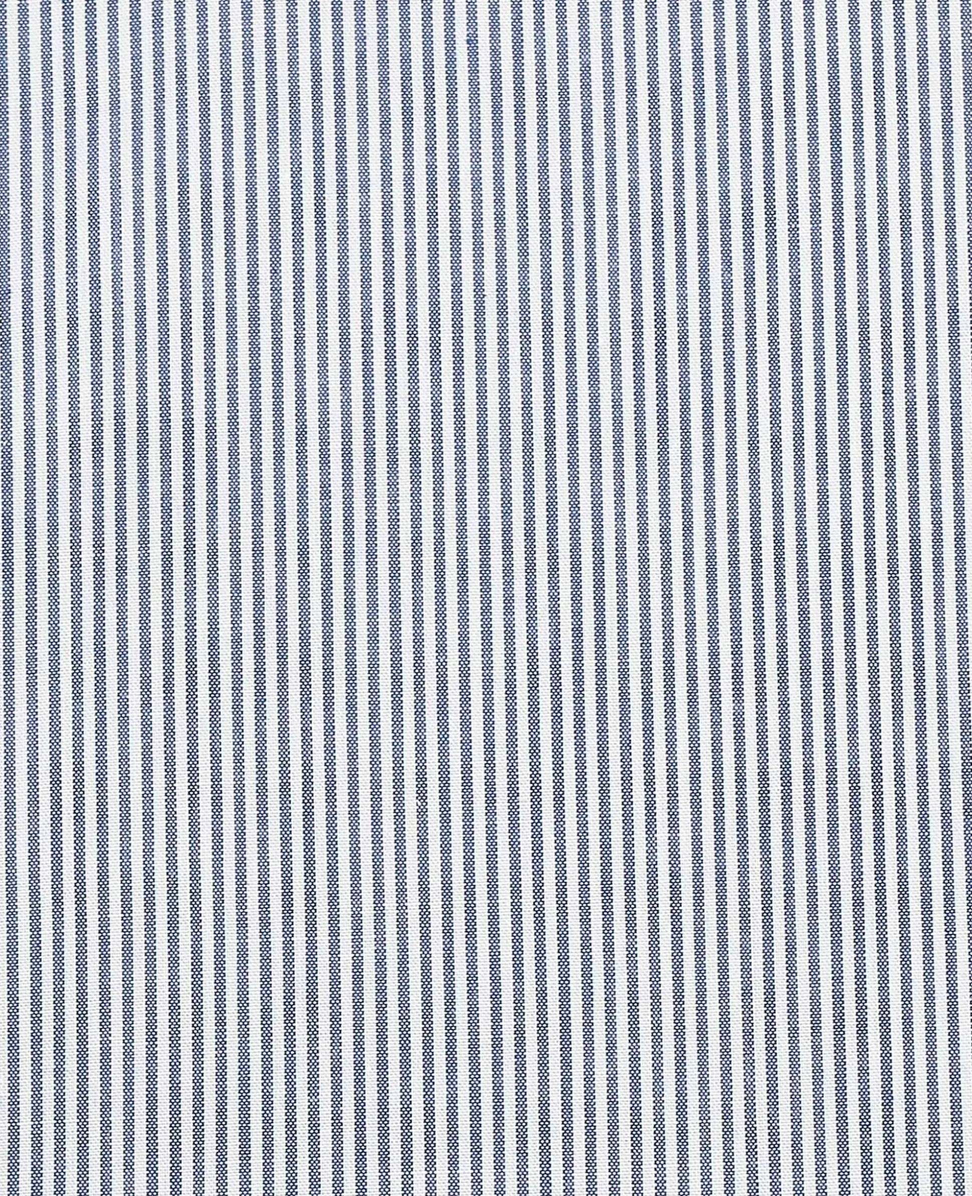 Blue White Stripe Poplin Slim Fit Pin Collar Winchester Formal Shirt - Double Cuff