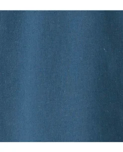 Dark Blue Linen Cotton Classic Fit Button-Down Short Sleeve Casual Shirt
