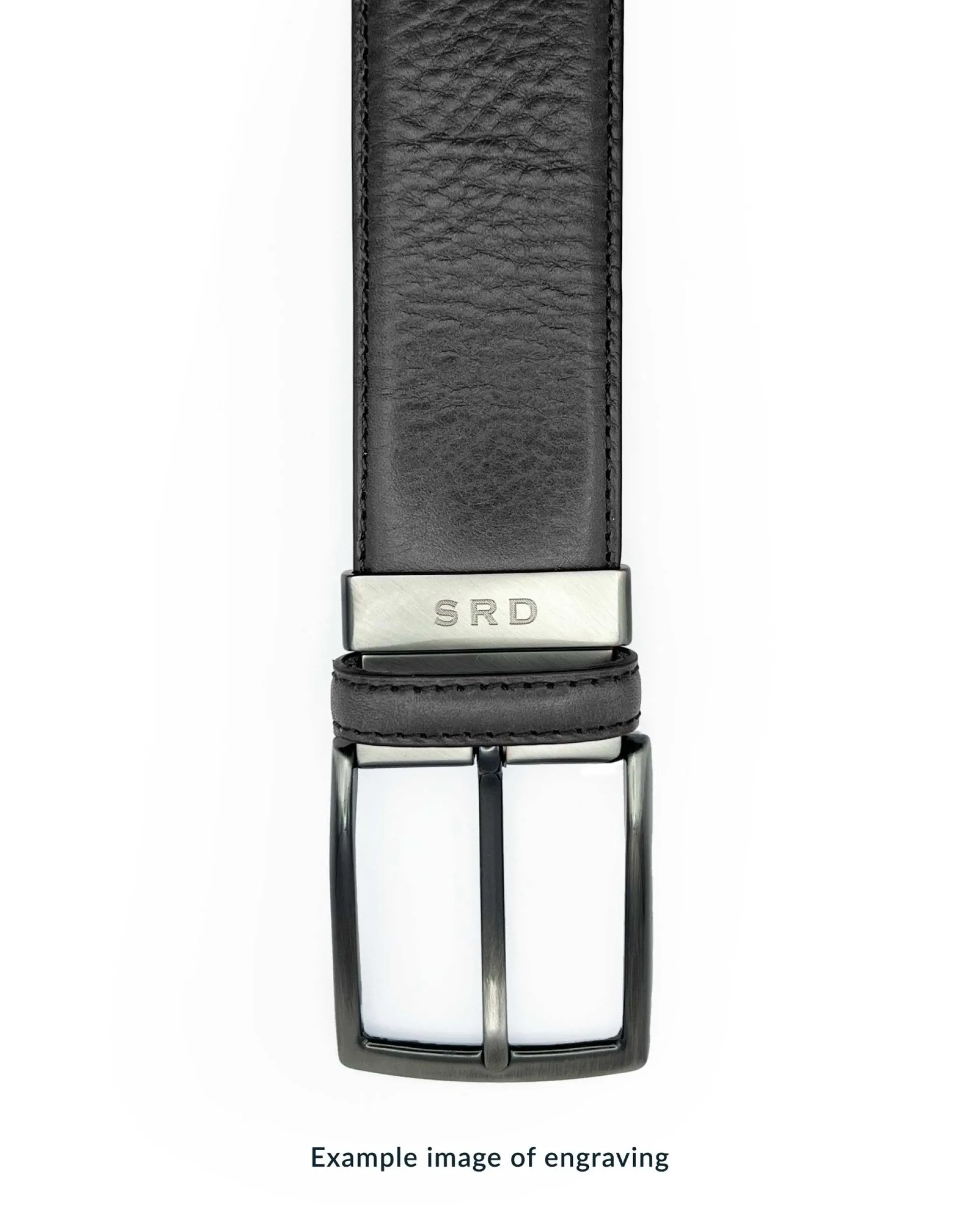 Dark Grey Suede Belt