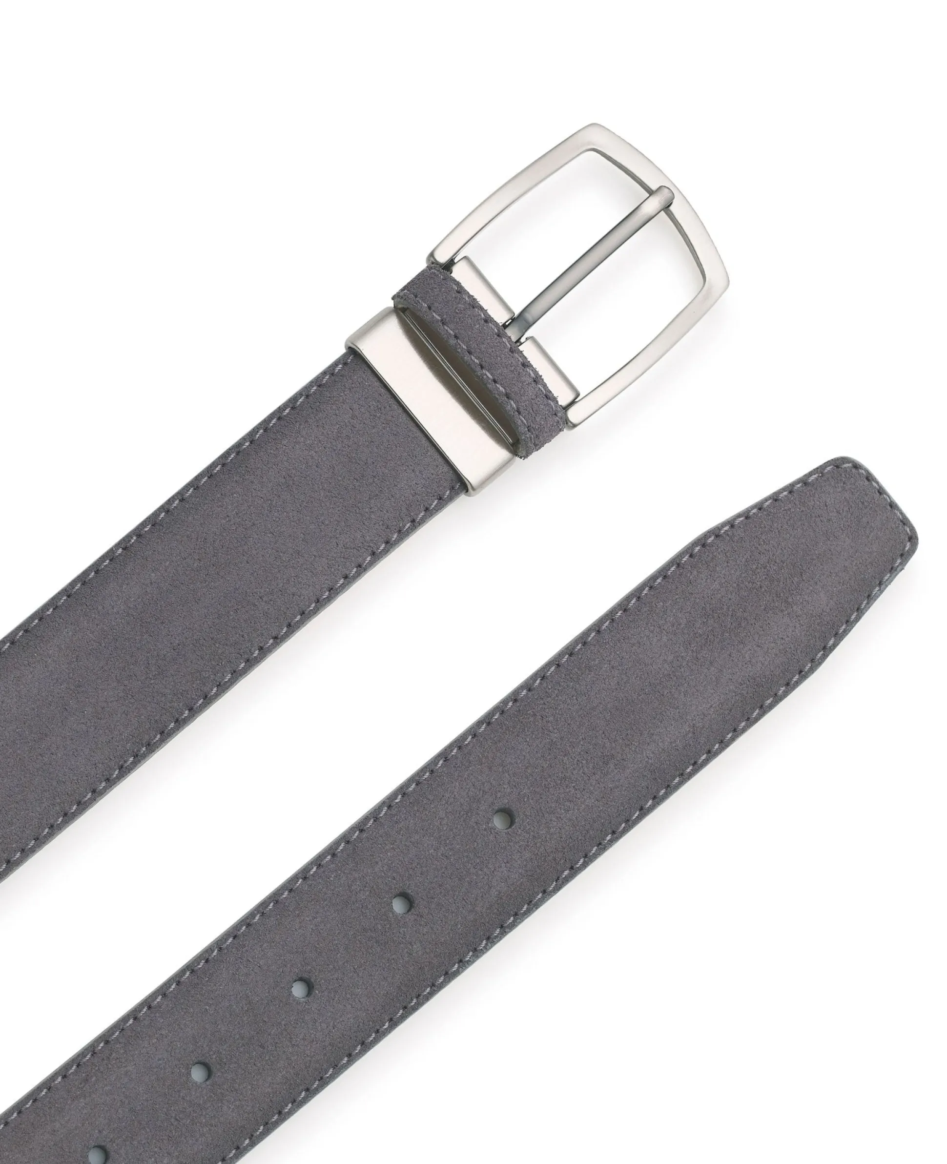 Dark Grey Suede Belt