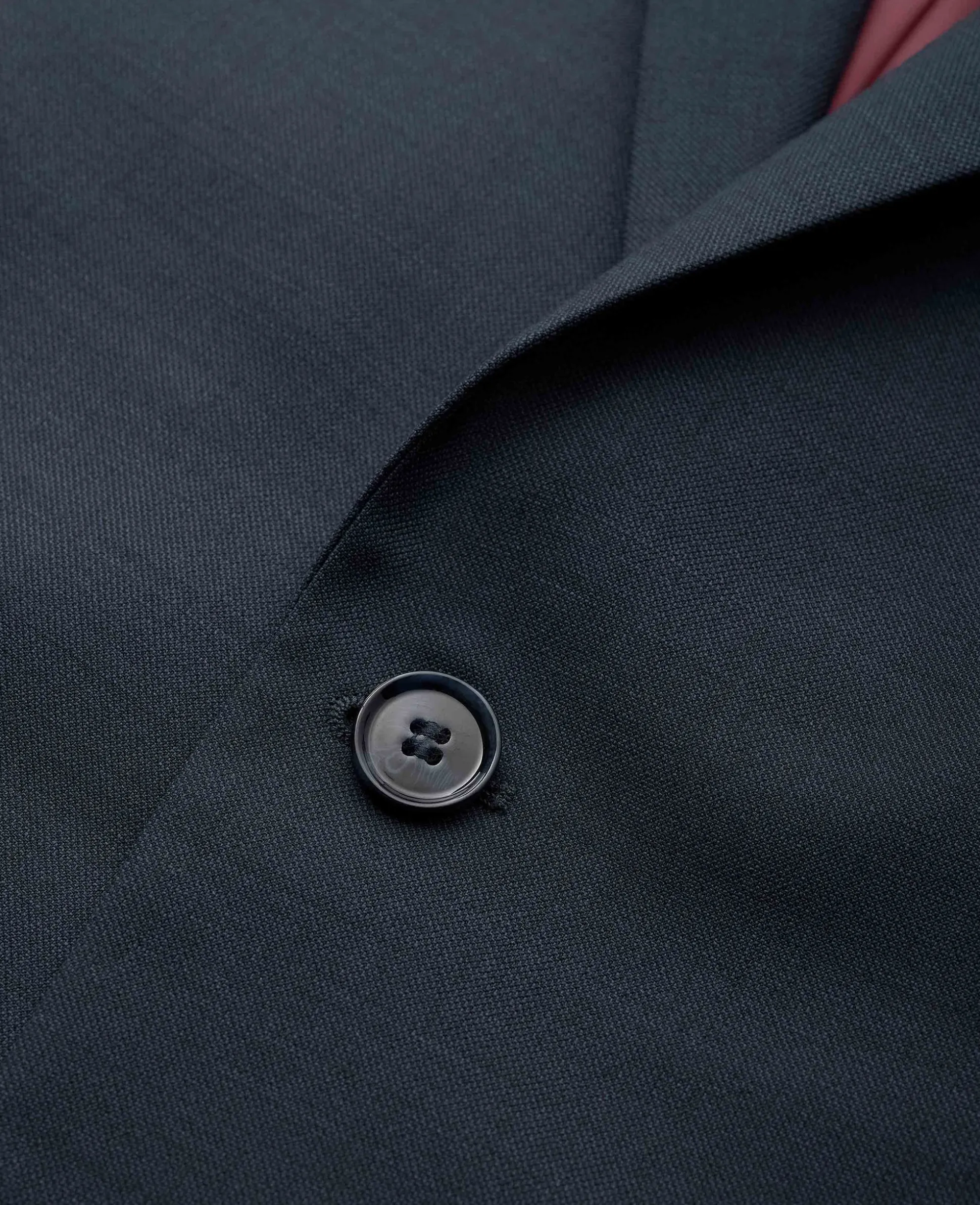 Dark Navy Wool Blend Tailored Suit
