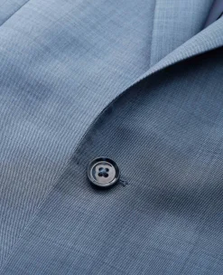 Denim Navy Wool Blend Tailored Suit
