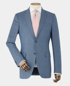 Denim Navy Wool Blend Tailored Suit