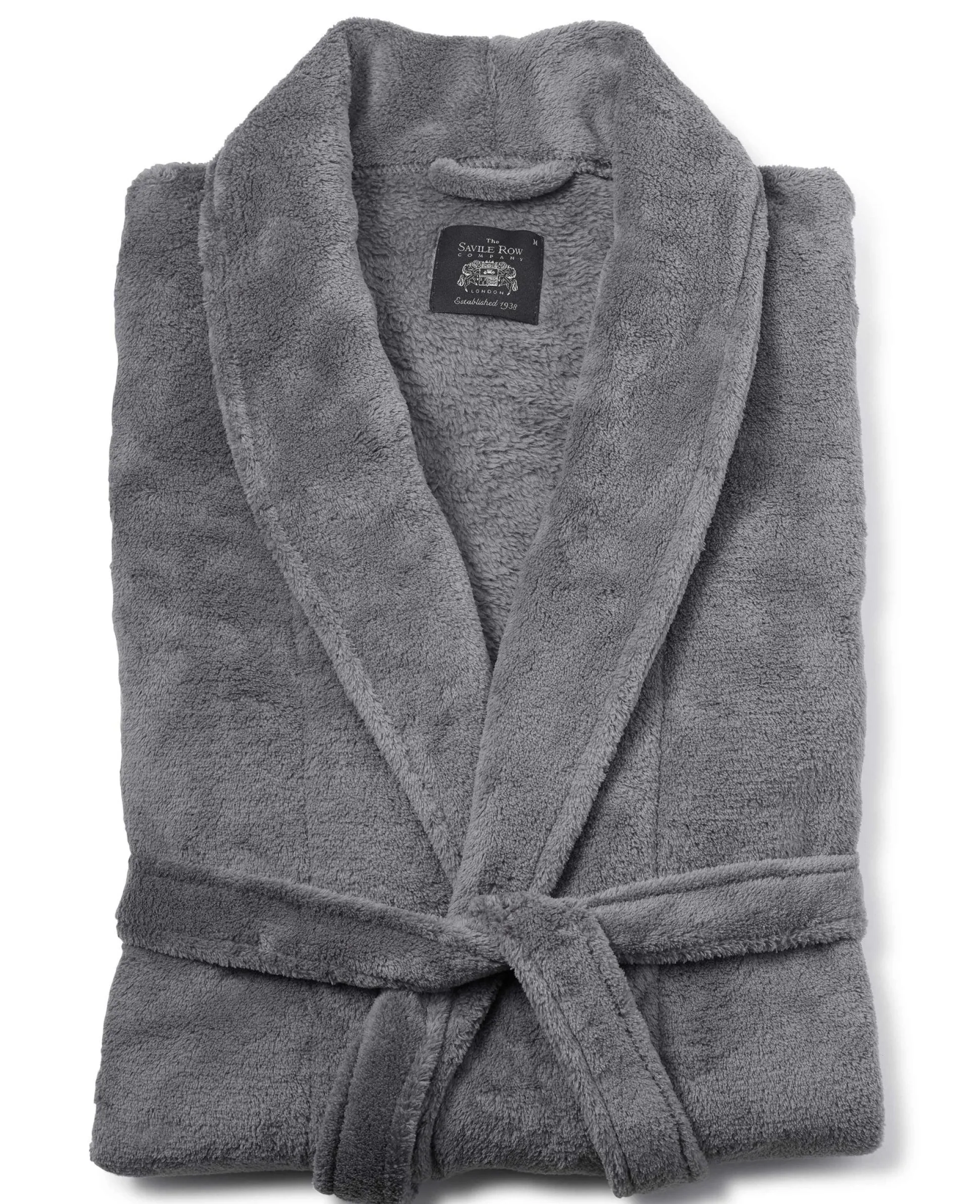 Grey Fleece Dressing Gown