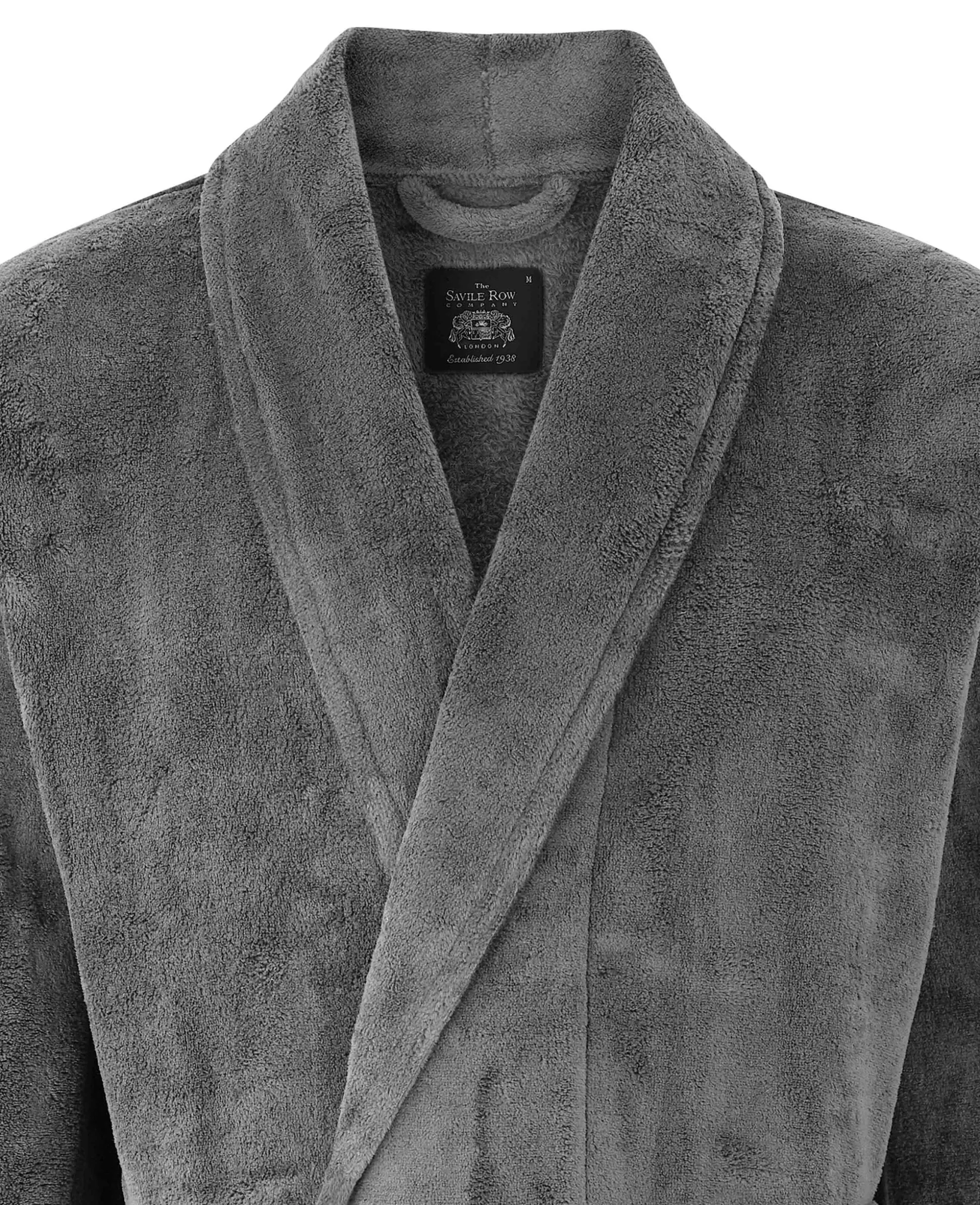 Grey Fleece Dressing Gown