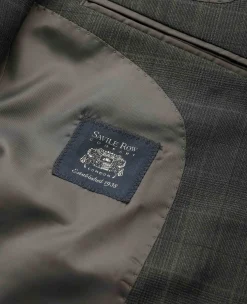 Grey Prince of Wales Check Wool Blend Suit Jacket