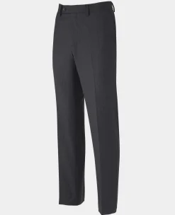 Grey Wool Blend Chalk Stripe Suit Trousers