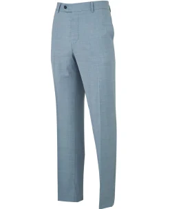 Light Blue Wool-Blend Tailored Suit