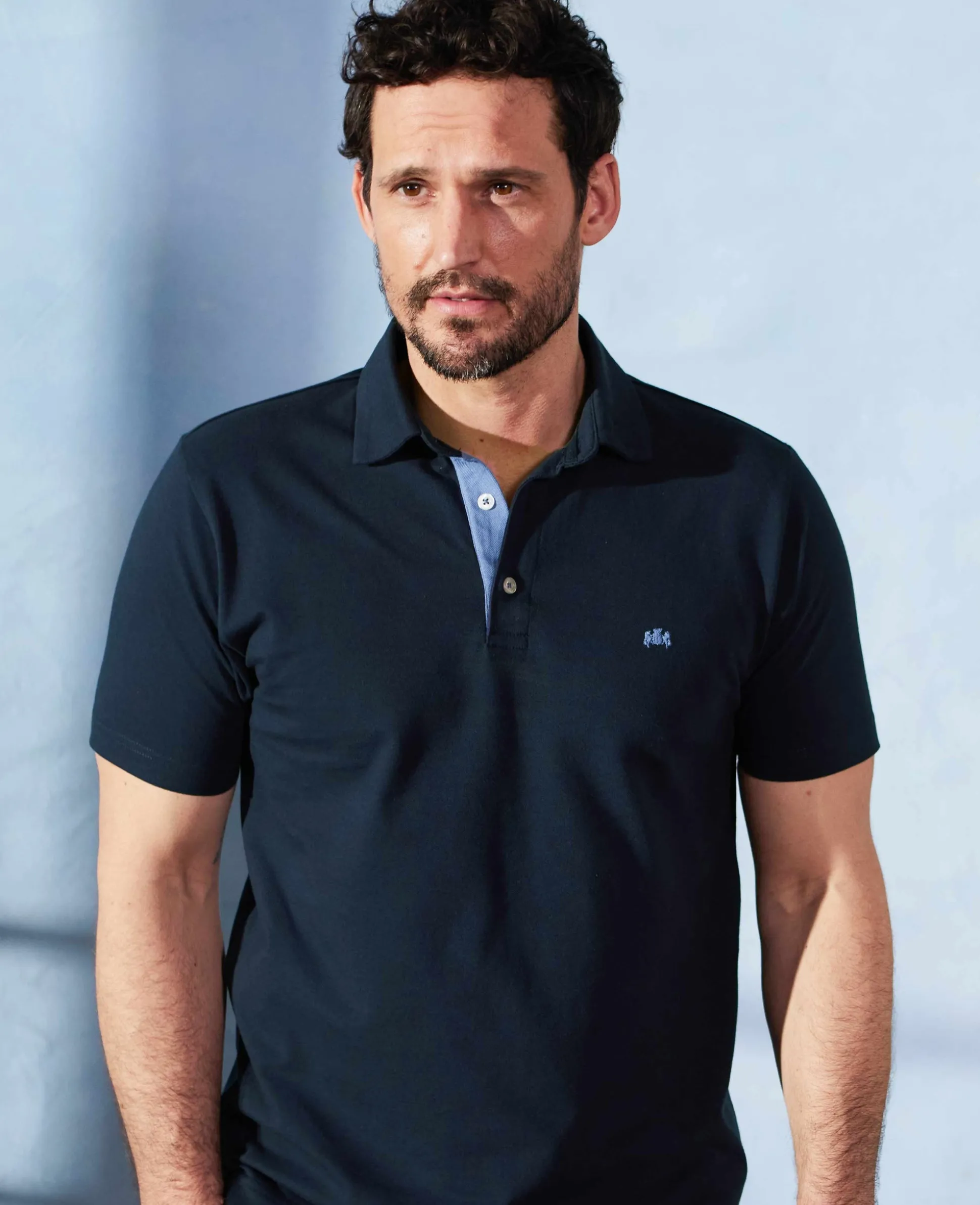 Navy Classic Fit Short Sleeve Polo Shirt