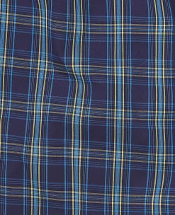 Navy Cotton Check Pyjamas
