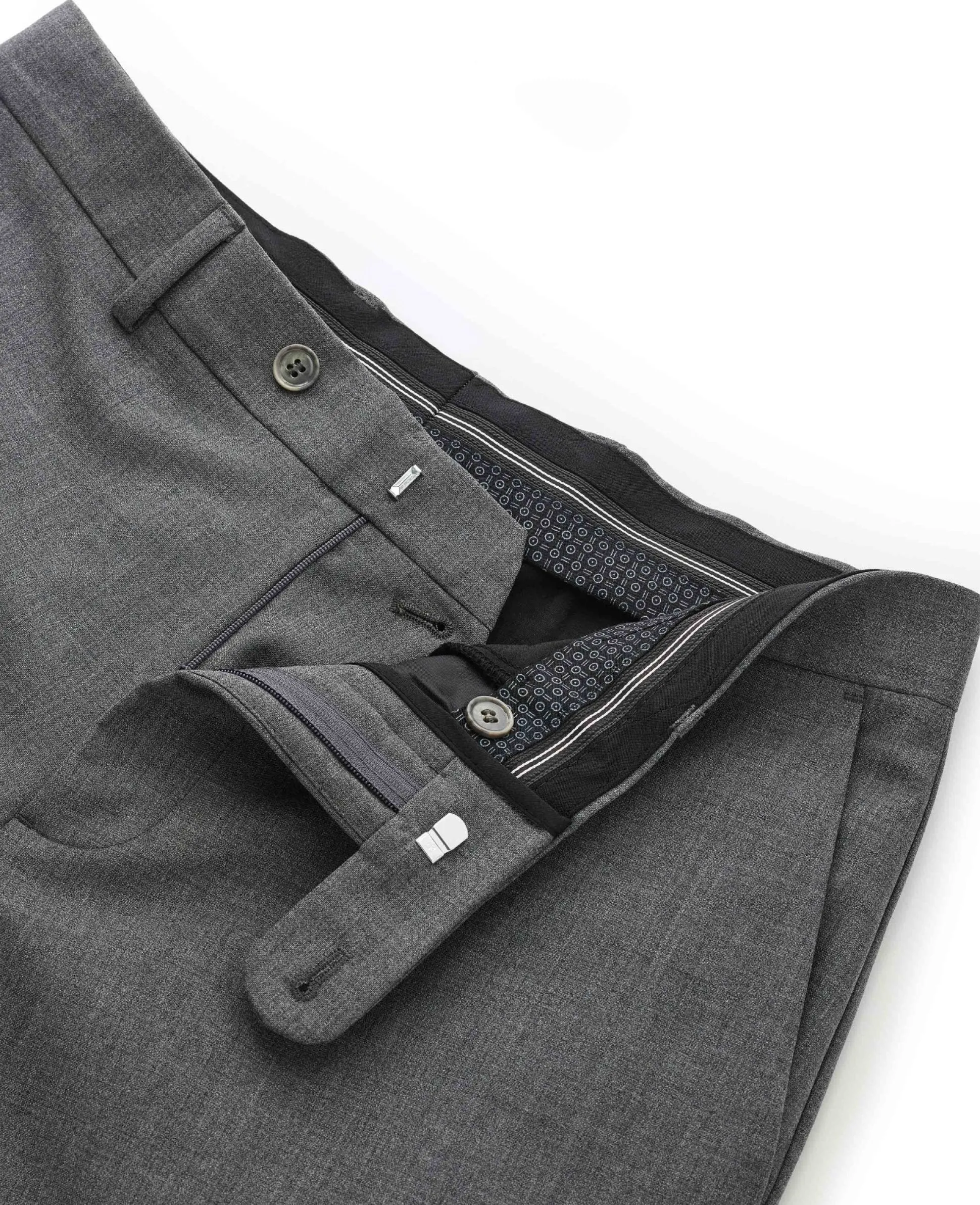 Navy Stripe Suit Trousers