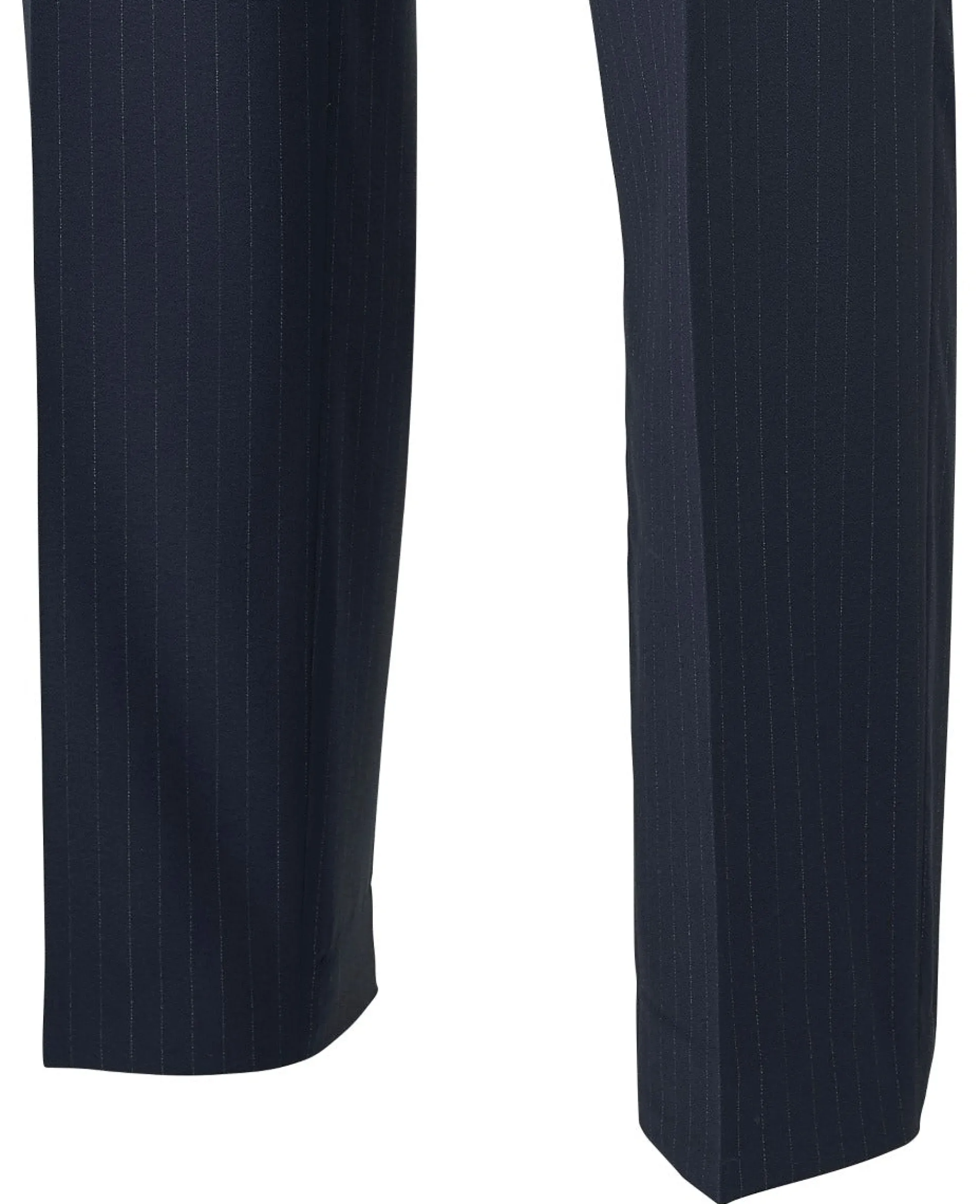 Navy Stripe Suit Trousers
