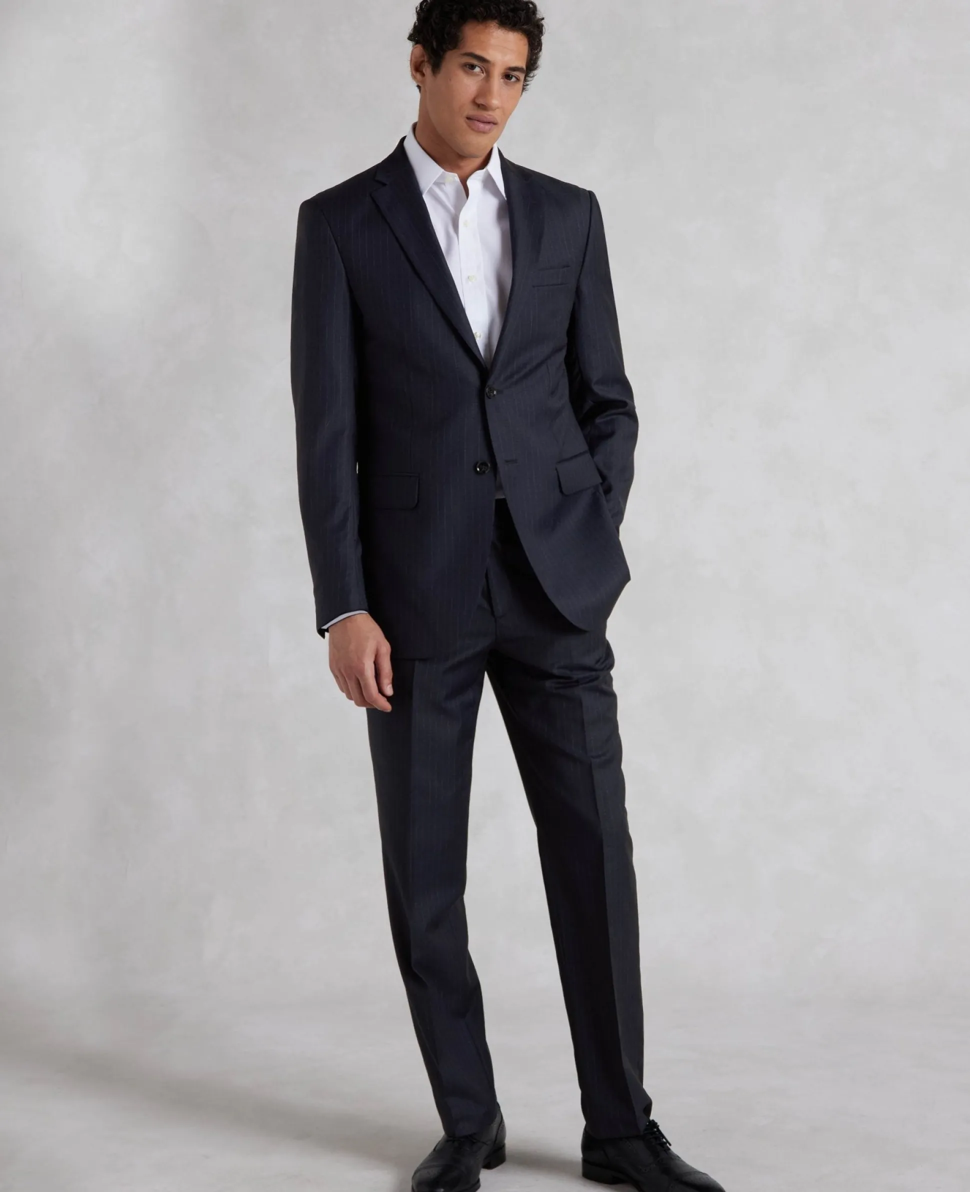 Navy Stripe Tailored Suit