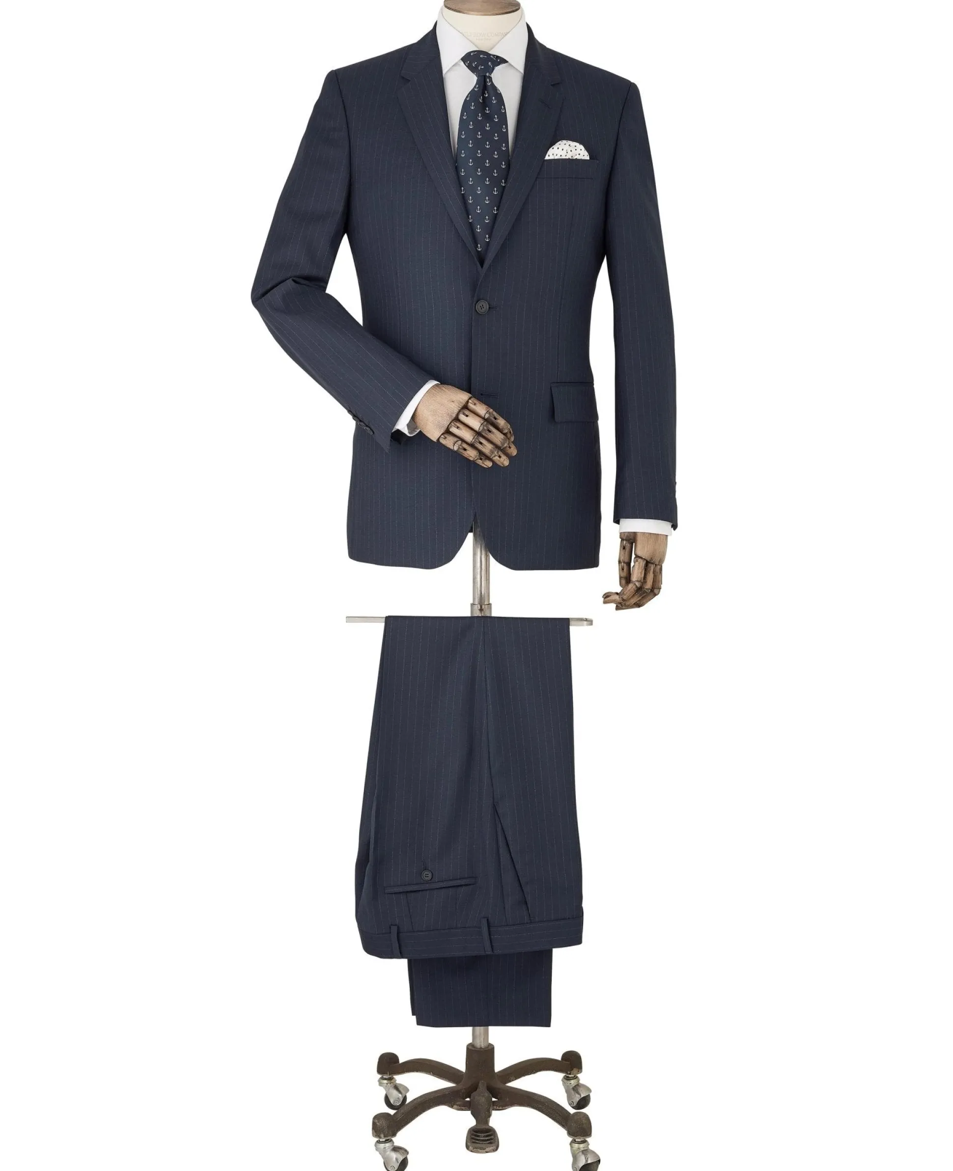 Navy Stripe Tailored Suit
