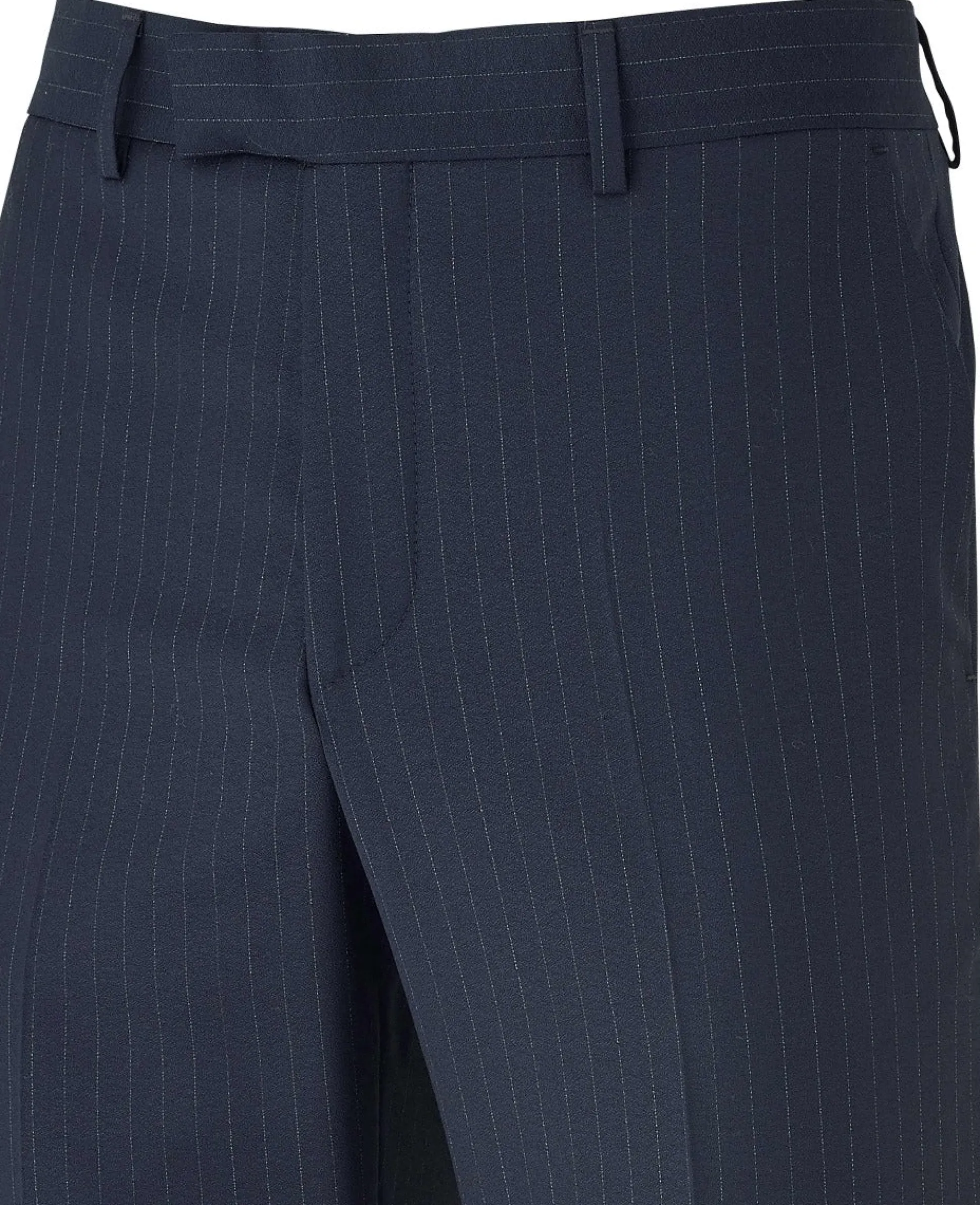 Navy Stripe Tailored Suit Trousers
