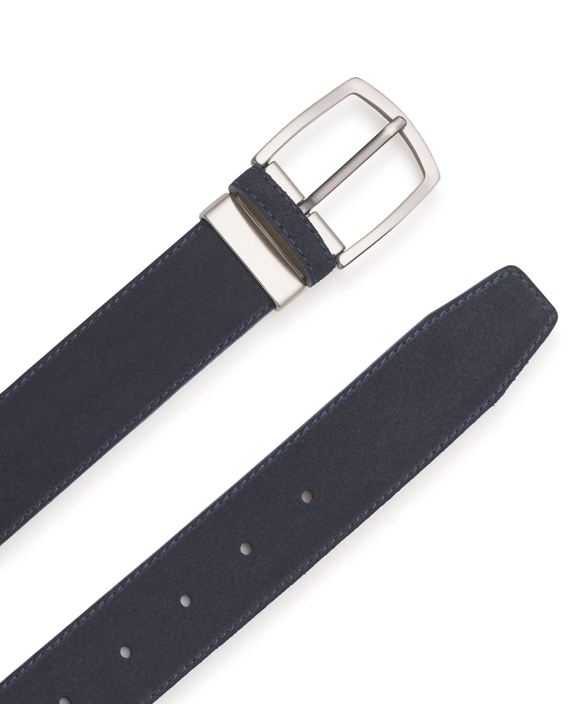 Navy Suede Belt