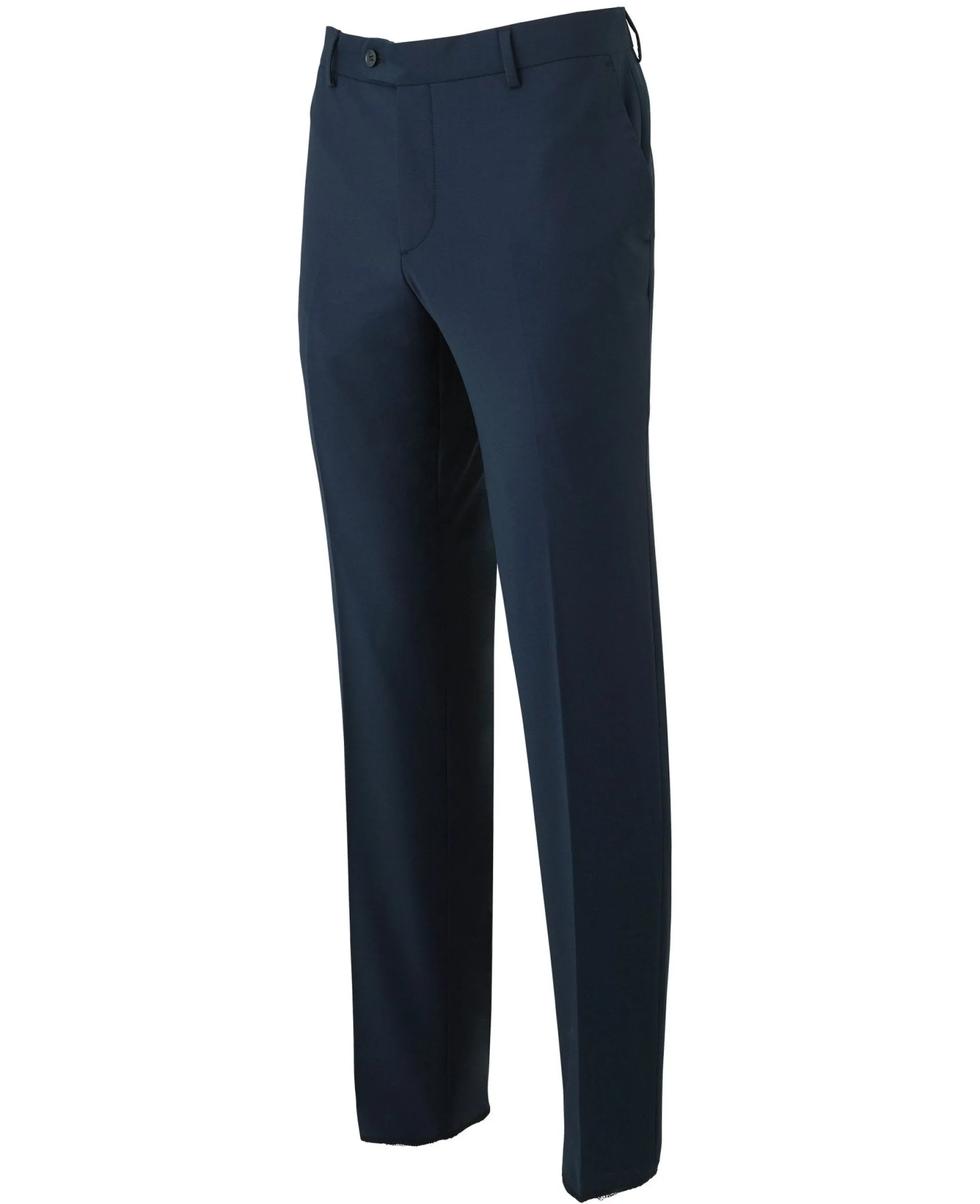 Navy Wool-Blend Tailored Suit