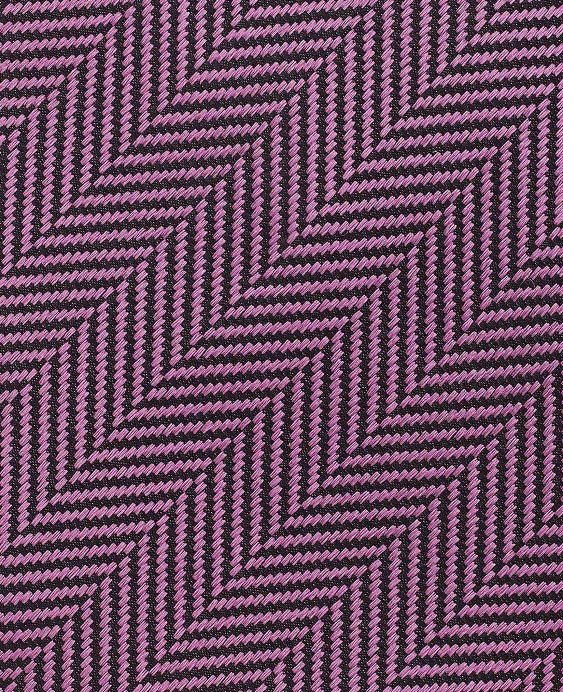Purple Herringbone Seven Fold Silk Tie
