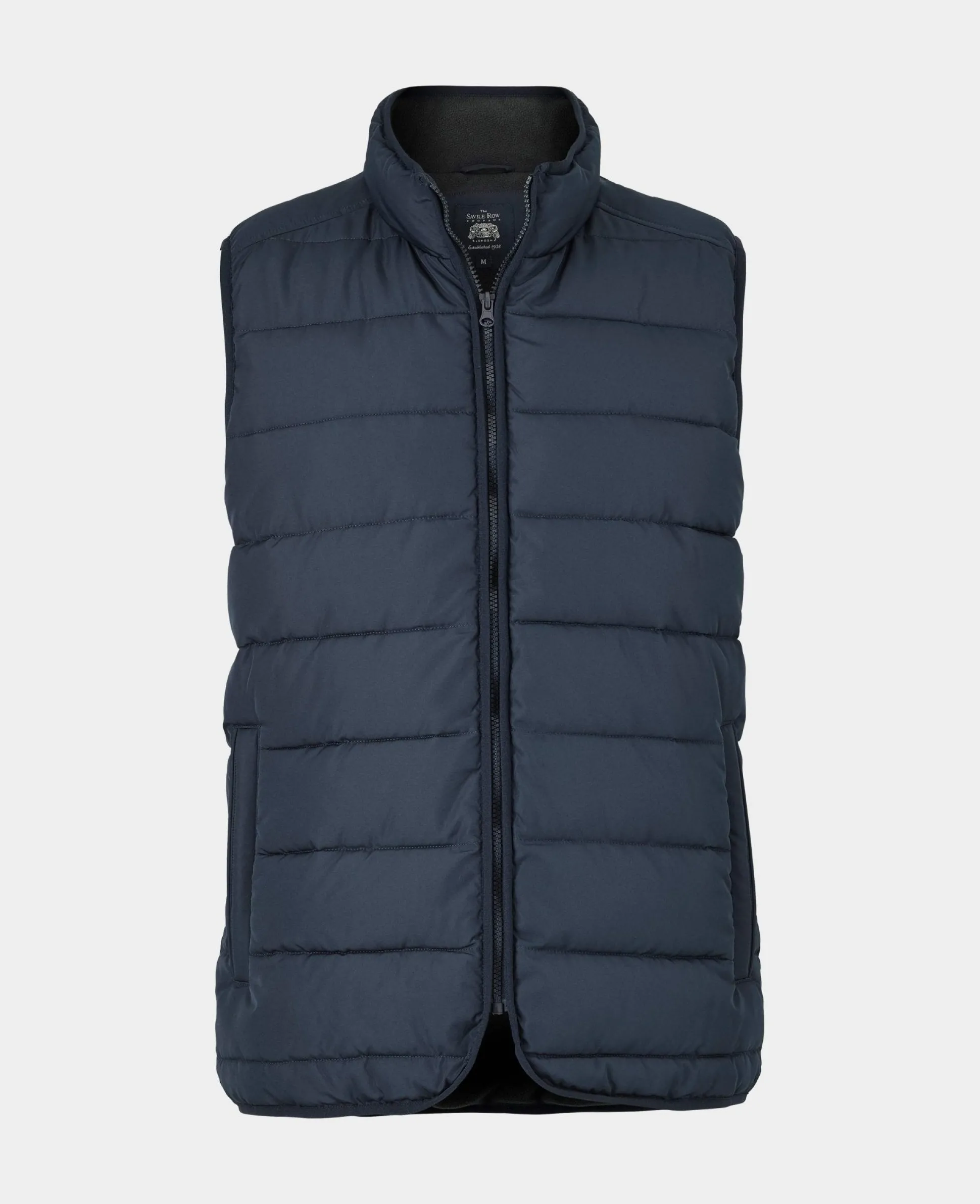 100% Recycled Navy Quilted Gilet