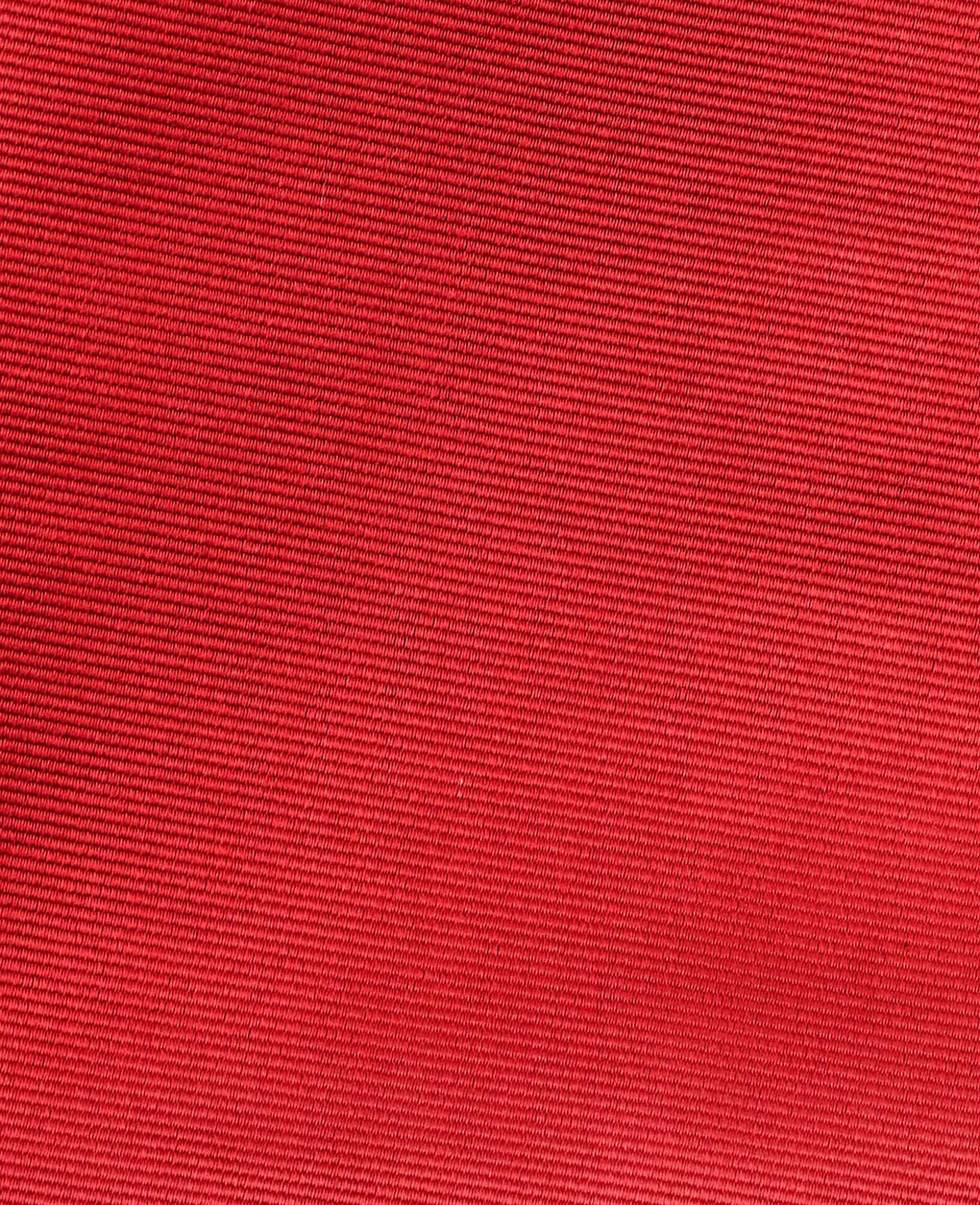 Red Fine Twill Silk Pocket Square