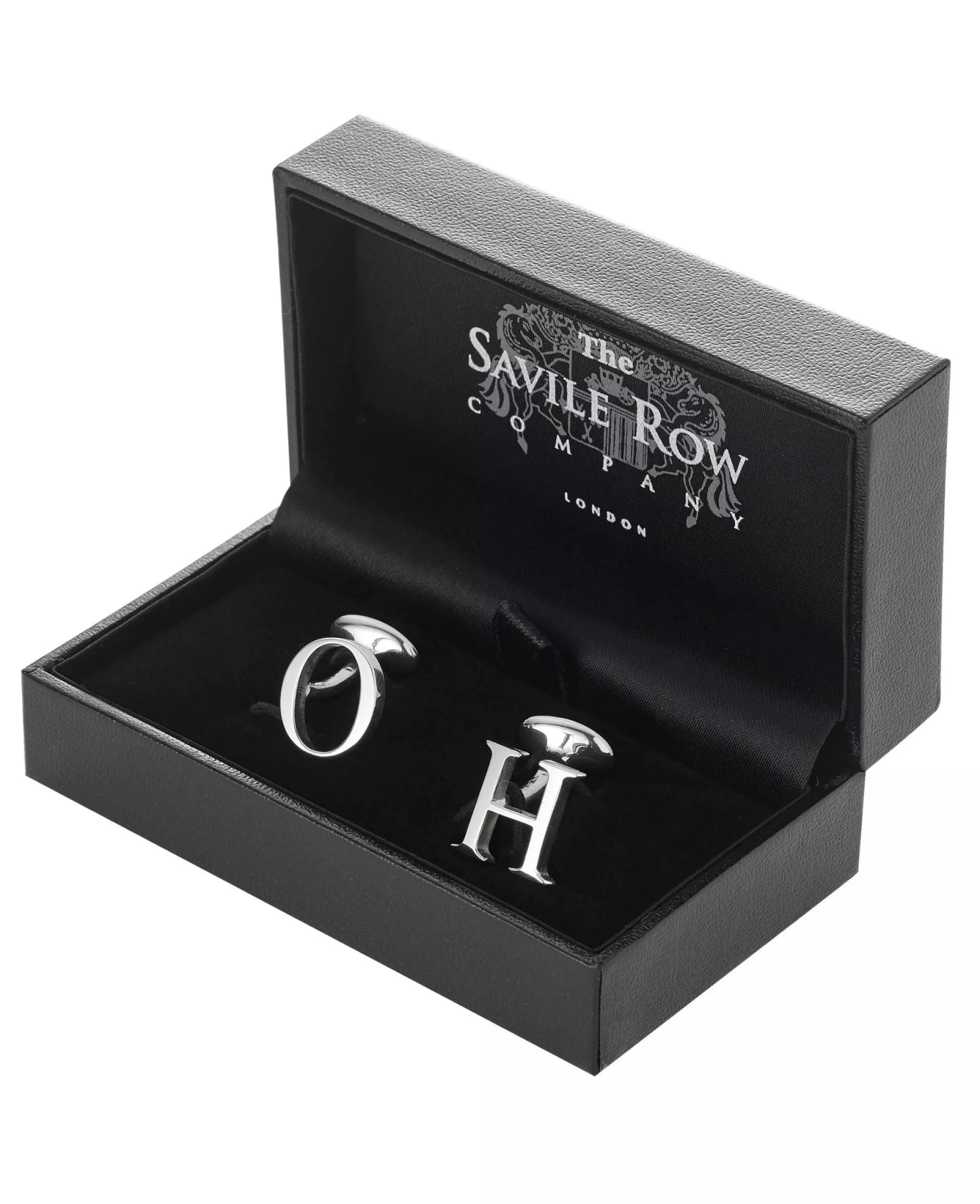 Sterling Silver Initial Single Letter Cufflink