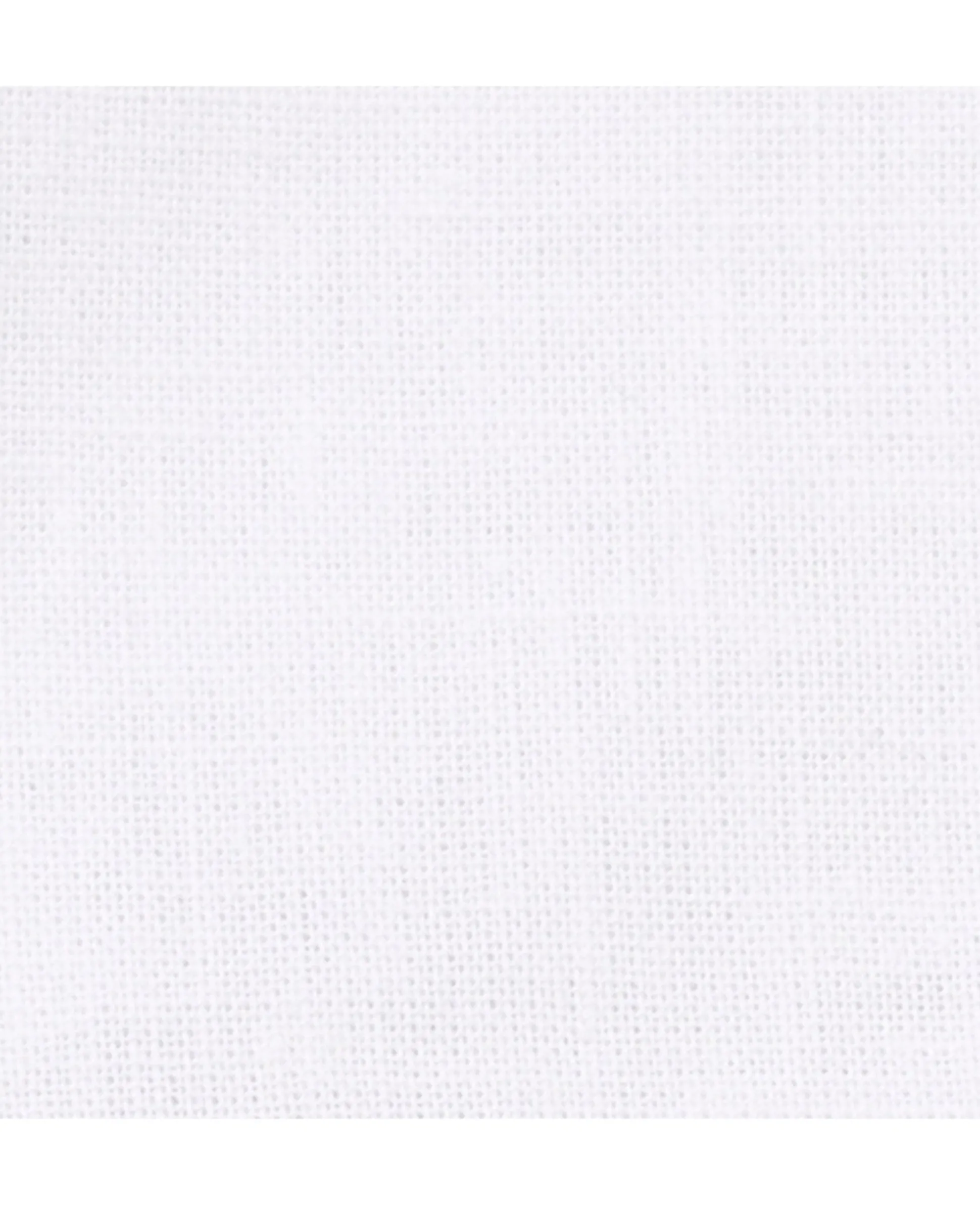 White Linen-Blend Classic Fit Short Sleeve Shirt