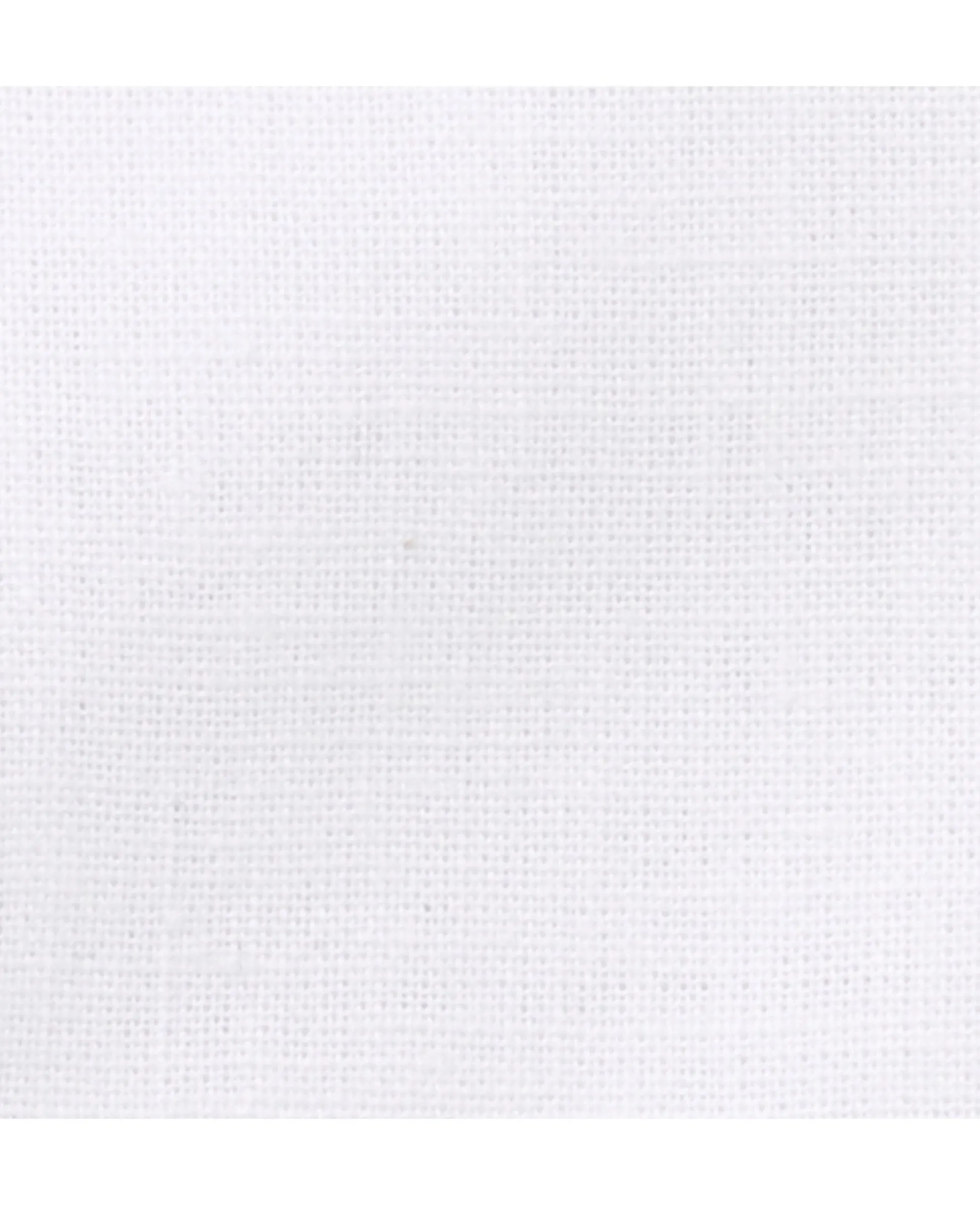 White Linen-Blend Classic Fit Casual Shirt