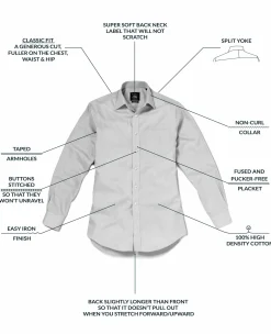 White Linen-Blend Classic Fit Casual Shirt